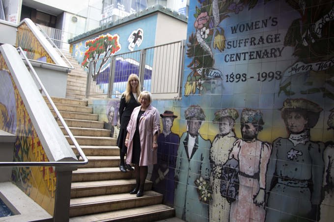 Cr. Fletcher and Cr. Casey at memorial (2)