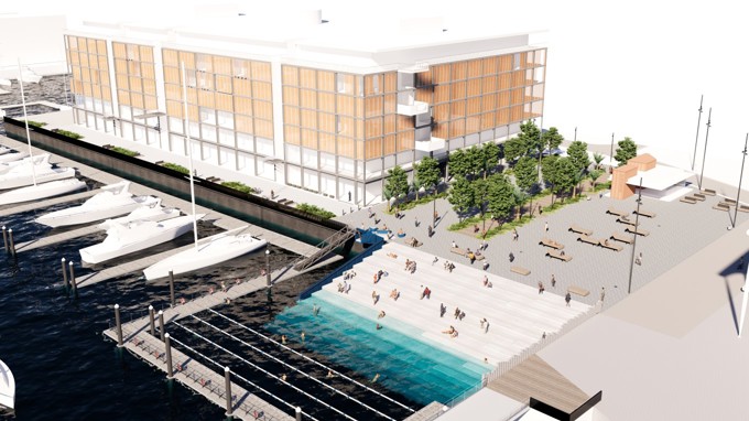 Karanga Plaza Tidal Steps Swimming Area Render (1)