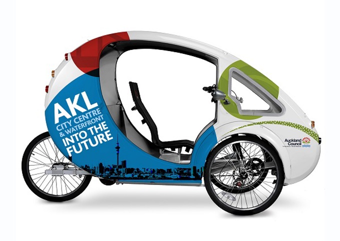 Solar-powered bike bringing waterfront news