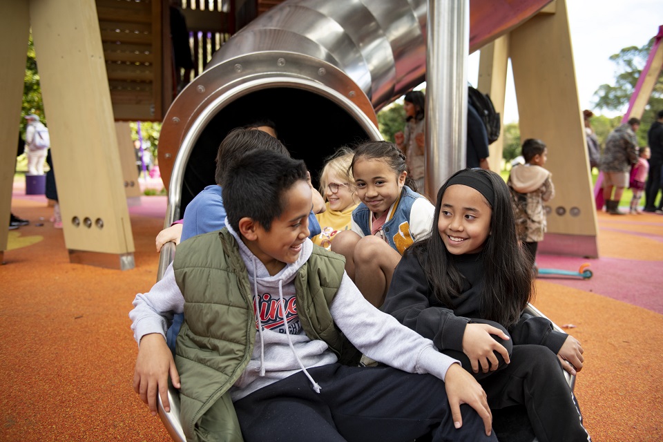 Hayman Park playground fills a void in play activities. 