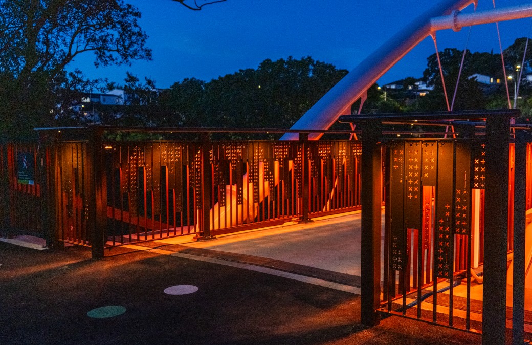 Panmure bridge entrance.