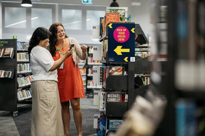 Local library hold section