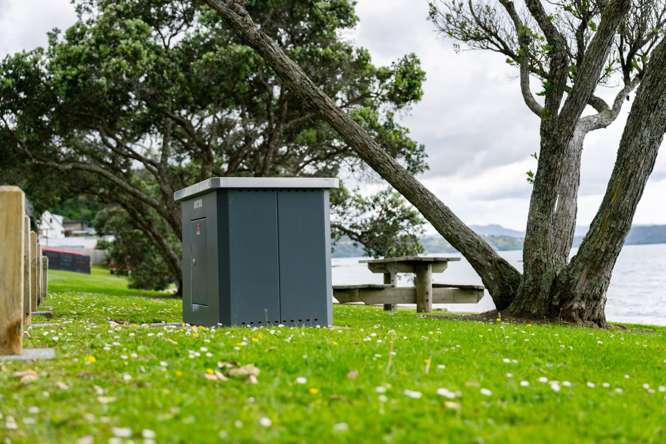 BBQ pit by the beach. 