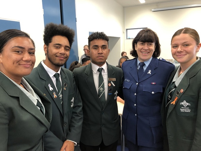 Papakura students eye life on the beat (2)