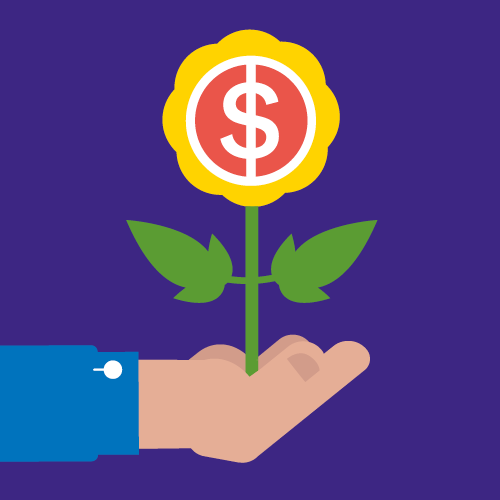 A dollar sign flower.