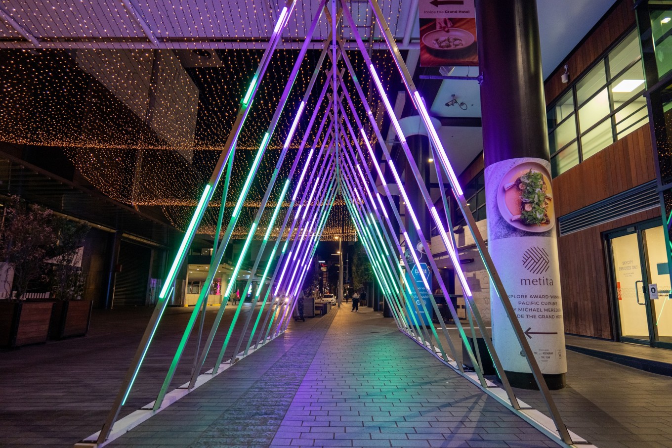 Walkthrough art installation. 