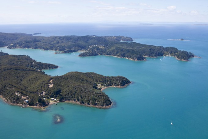 Aerial View Of Kawau Island