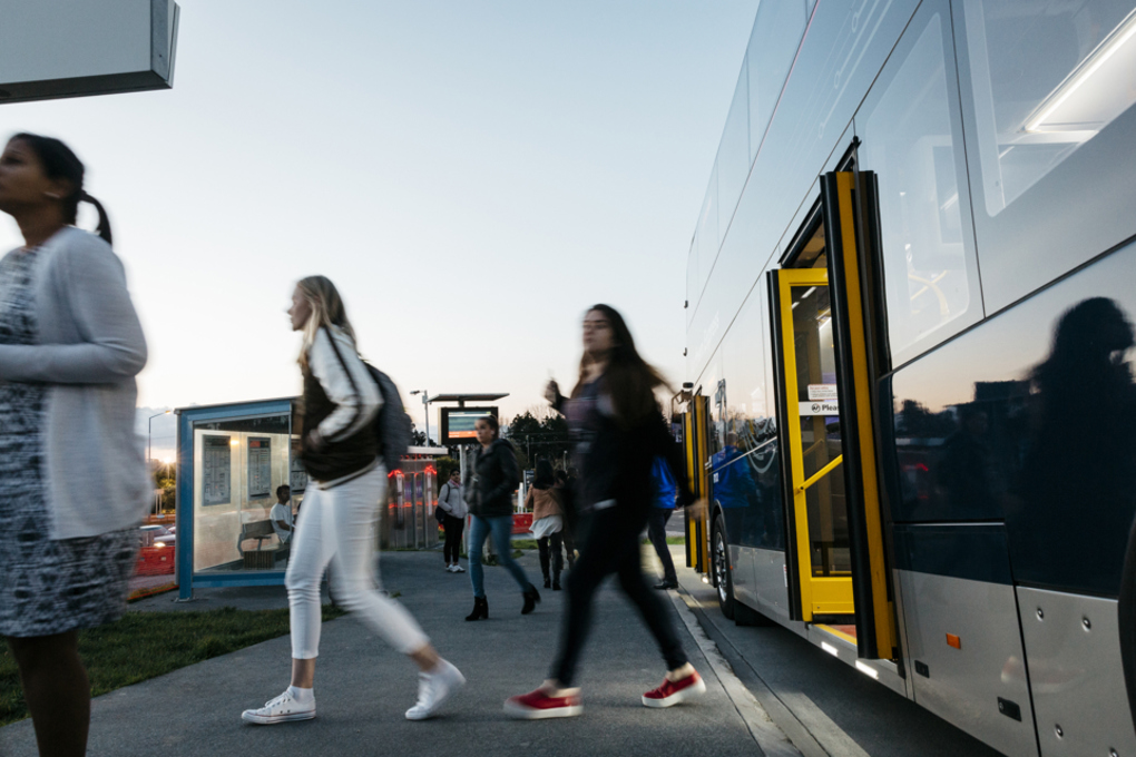Getting Off Bus
