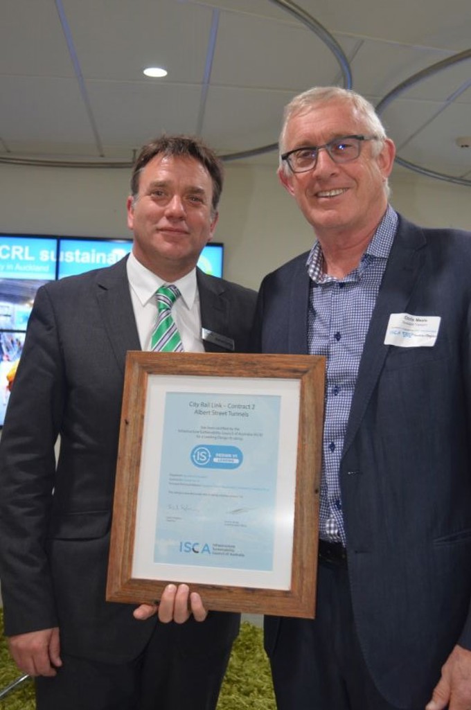 City Rail Link receives sustainability rating