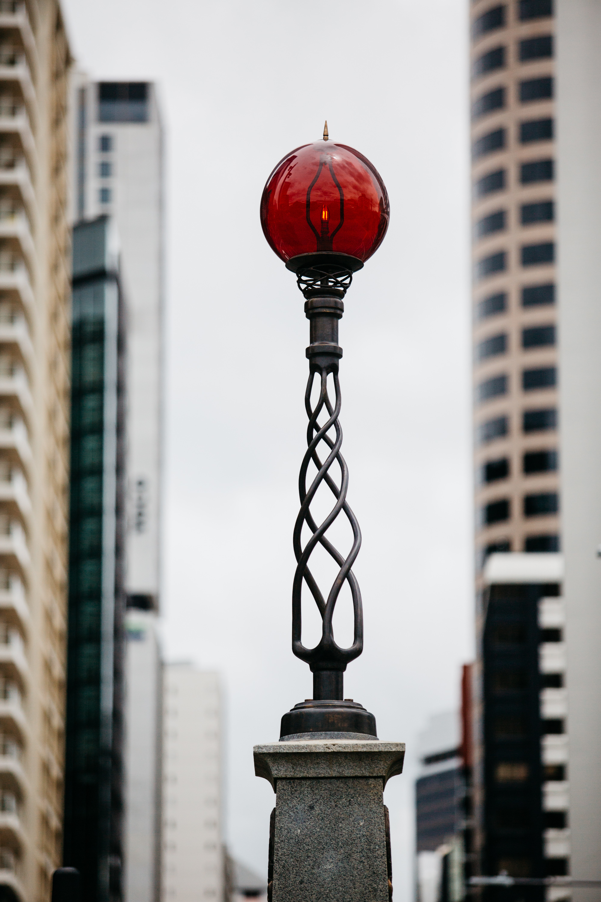 A beacon monument in Auckland City Central. 