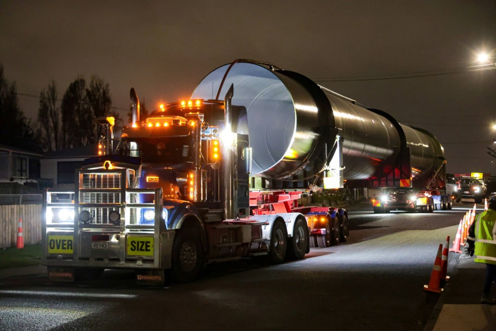 Pipe Delivery For Harania Project Arriving At Dawn