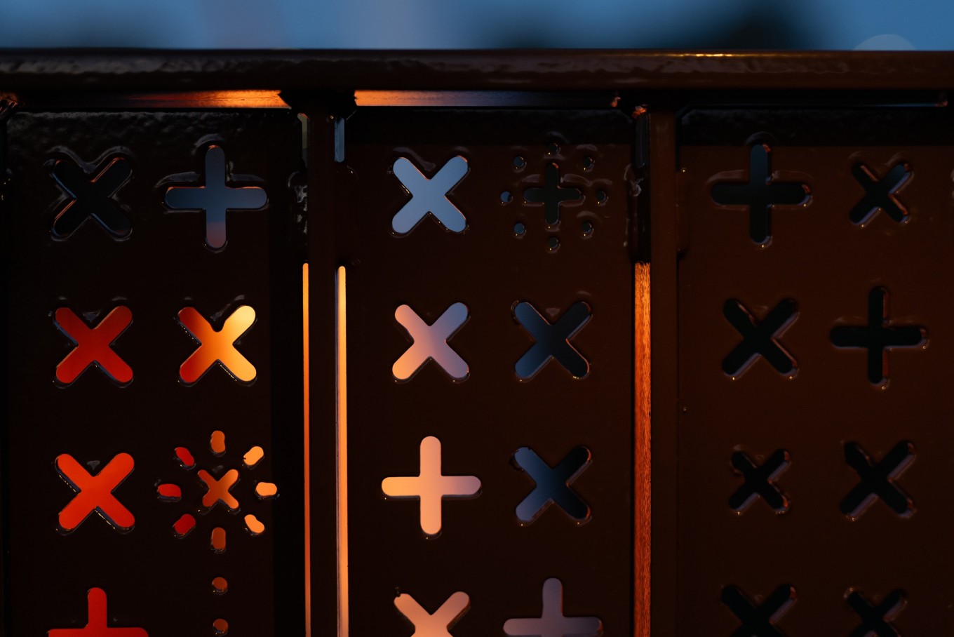 Artwork on the Panmure Bridge. 