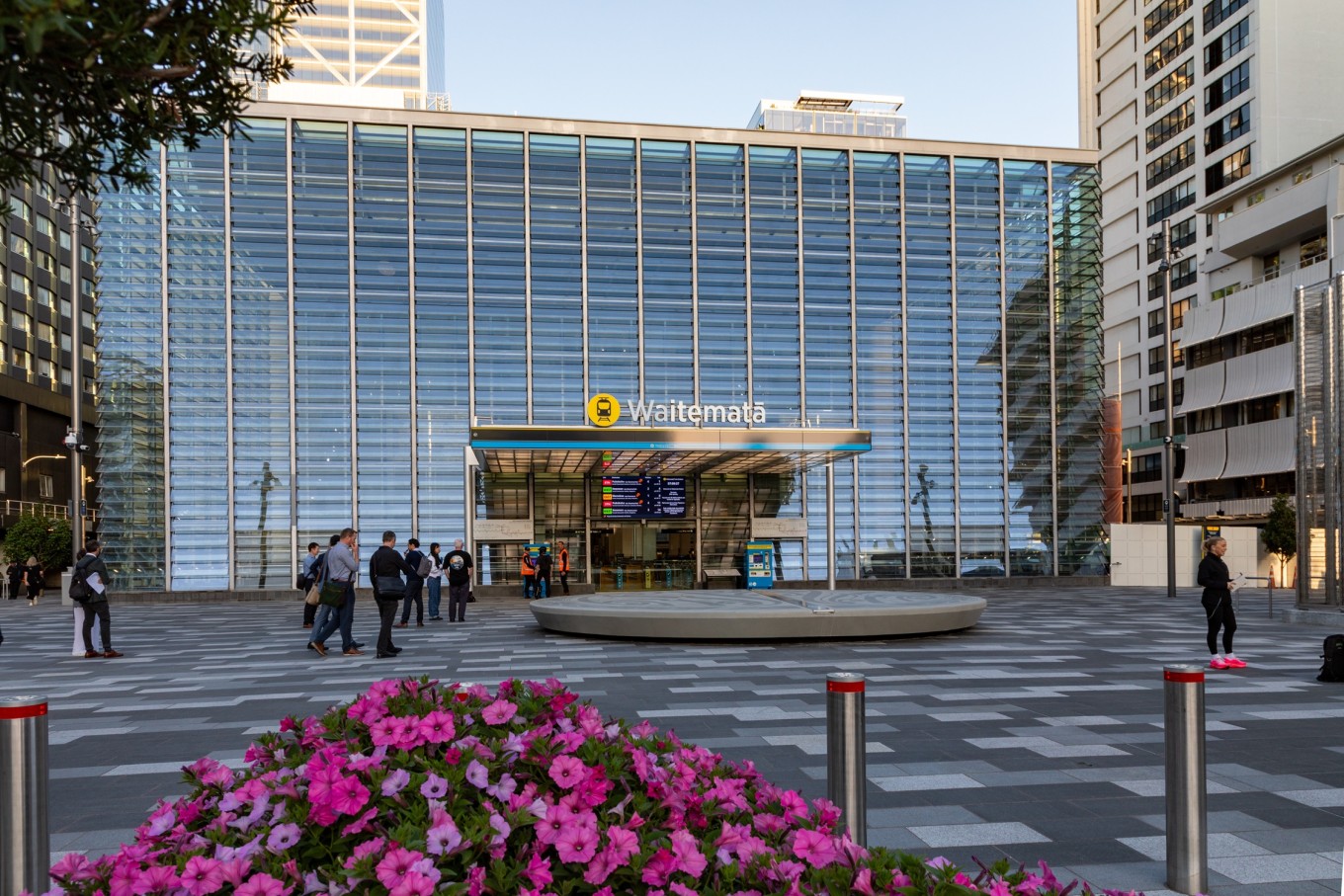 The front of Waitemata Station. 