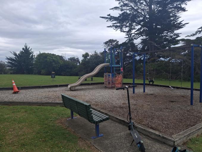 A lone playground