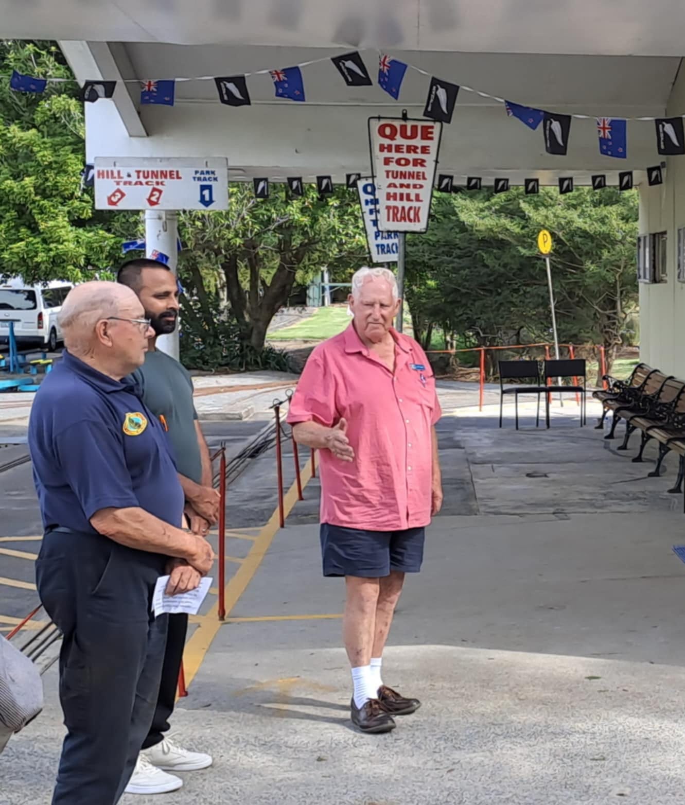 Community leaders gathered.
