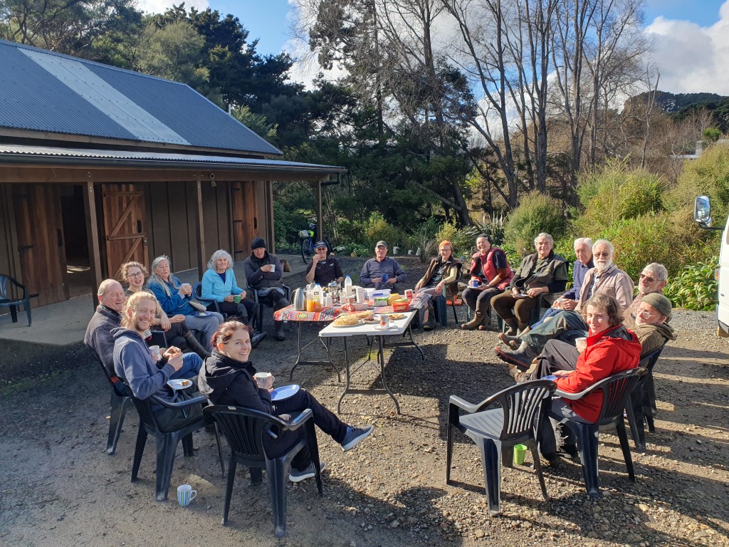 People at a community picnic. 