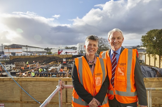 Auckland Mayor Phil Goff marks start of construction on older peoples housing in Henderson 2