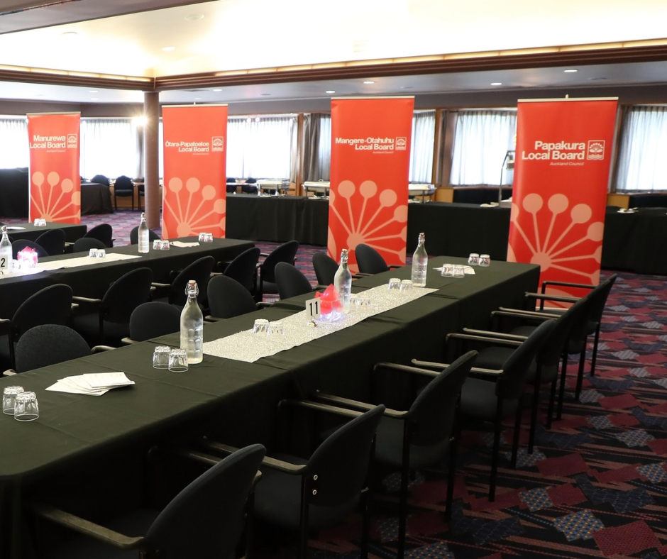 Award ceremony tables.