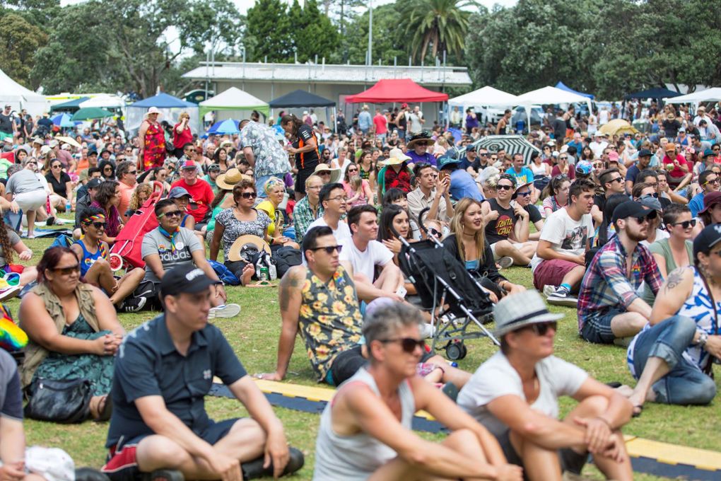 Crowds at the Big Gay Out