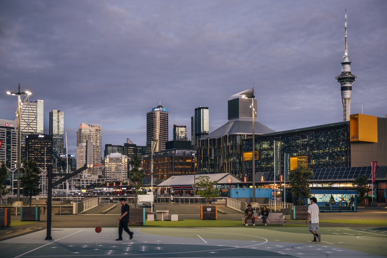 Auckland City skyline. 