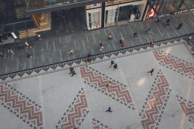 An aerial view of Te Komititanga in Downtown Auckland. 