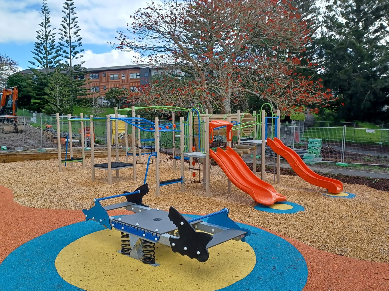 A colourful playground. 