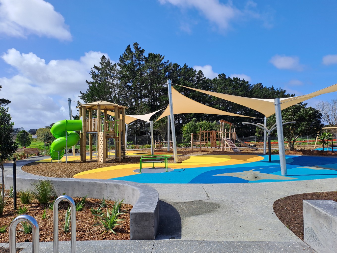 Clarks Beach Reserve Playground levelled up.