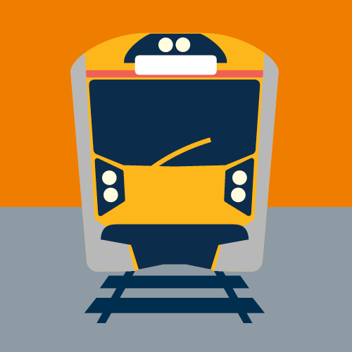 A train illustration.