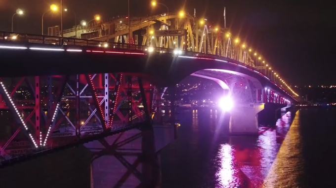 Crowds turn out to see Vector Lights shine bright