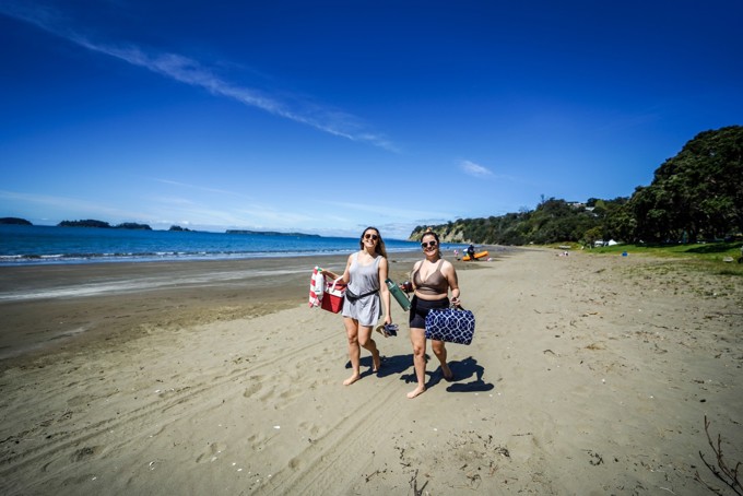 Two Ladies At The Beach