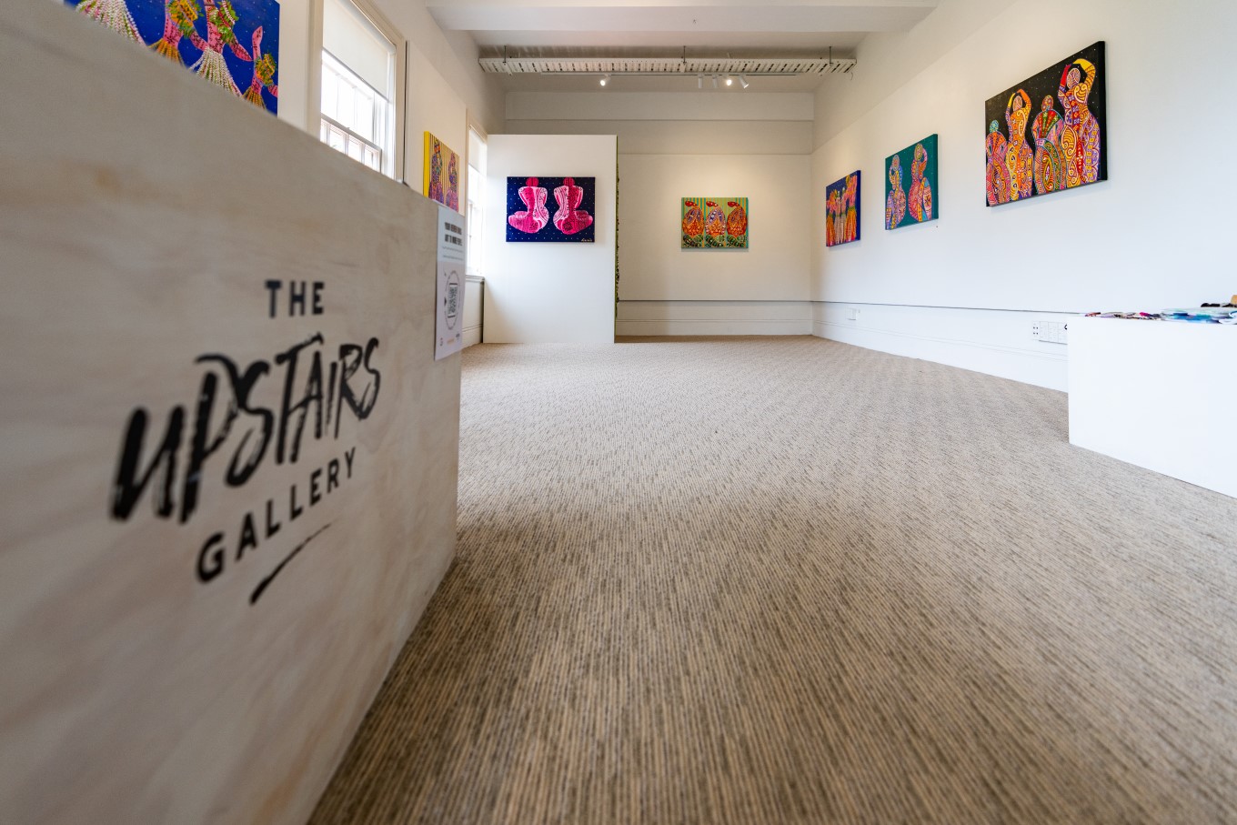 Upstairs Gallery exhibition space.