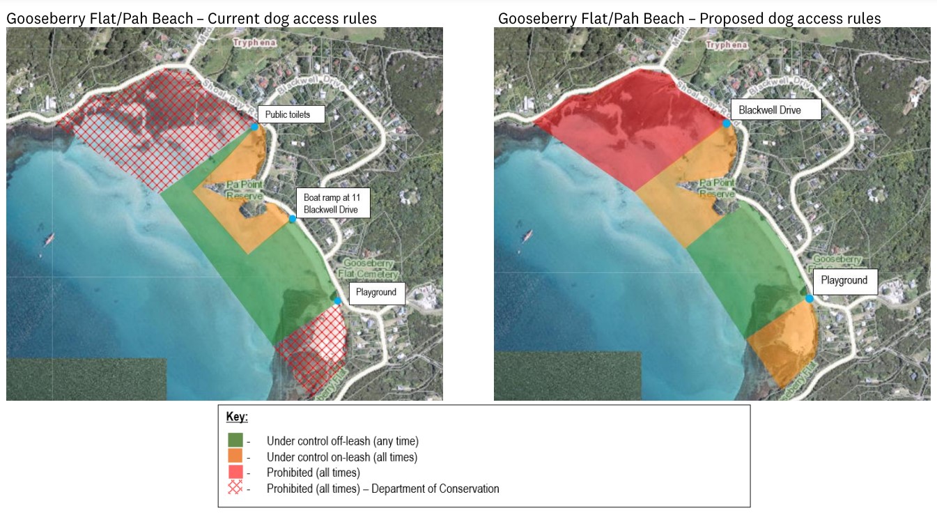 Aotea Dog Area Proposal Maps.
