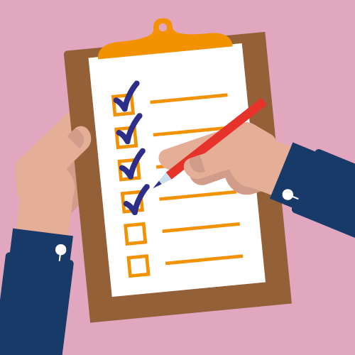 A checklist iconography.