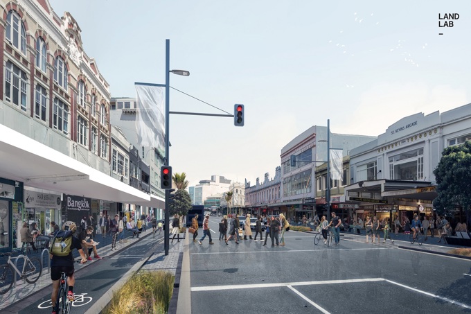 More green in the Karangahape Road rainbow