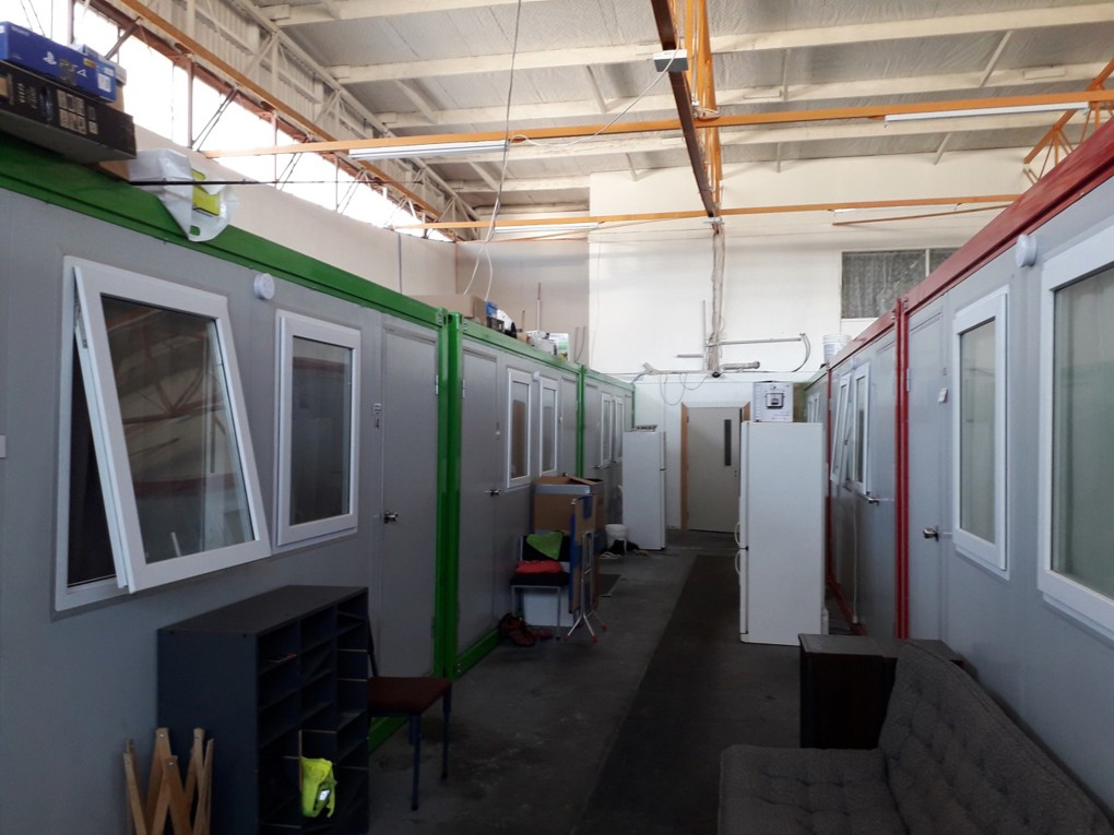 Illegally installed cubicles