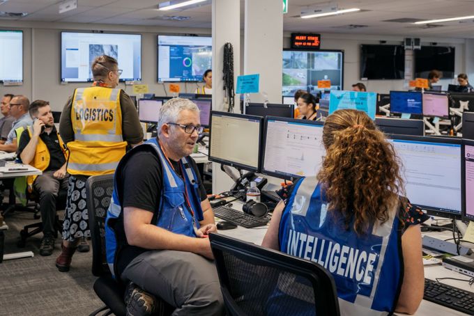 Emergency workers for the Auckland Emergency Management