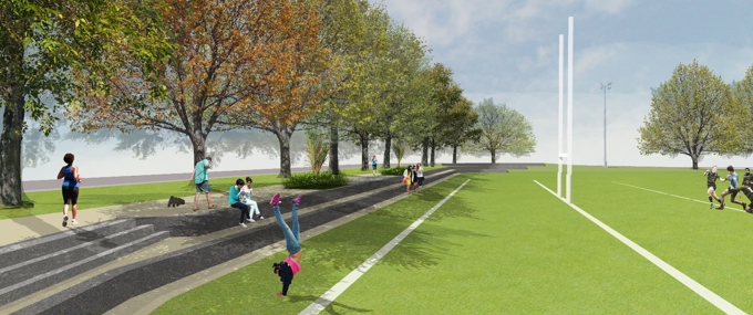 Artist impression of new terraces - northcote