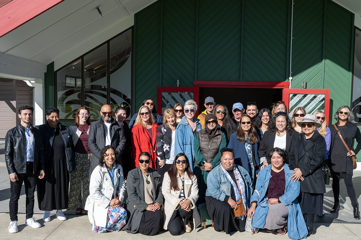 The launch of the first Adapting Together retreat at Te Aroha Pā Marae. 