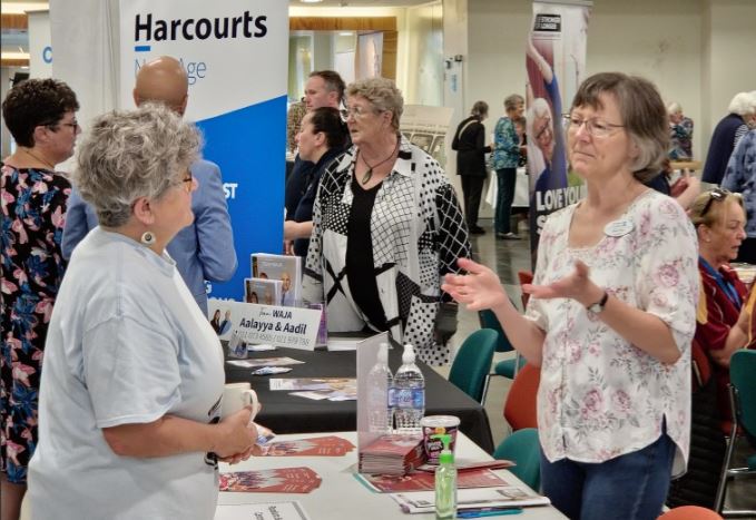 Senior citizens at conference.