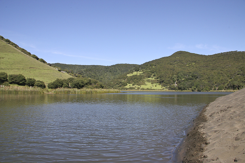 A lake in the autumn time. 