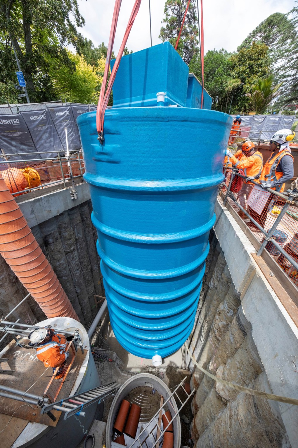 The Wastewater Pump Station Is 3.5 Metres Wide 8.4 Metres Tall And Weighs 8.5 Tonnes.