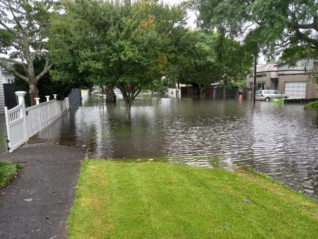 Flooded street