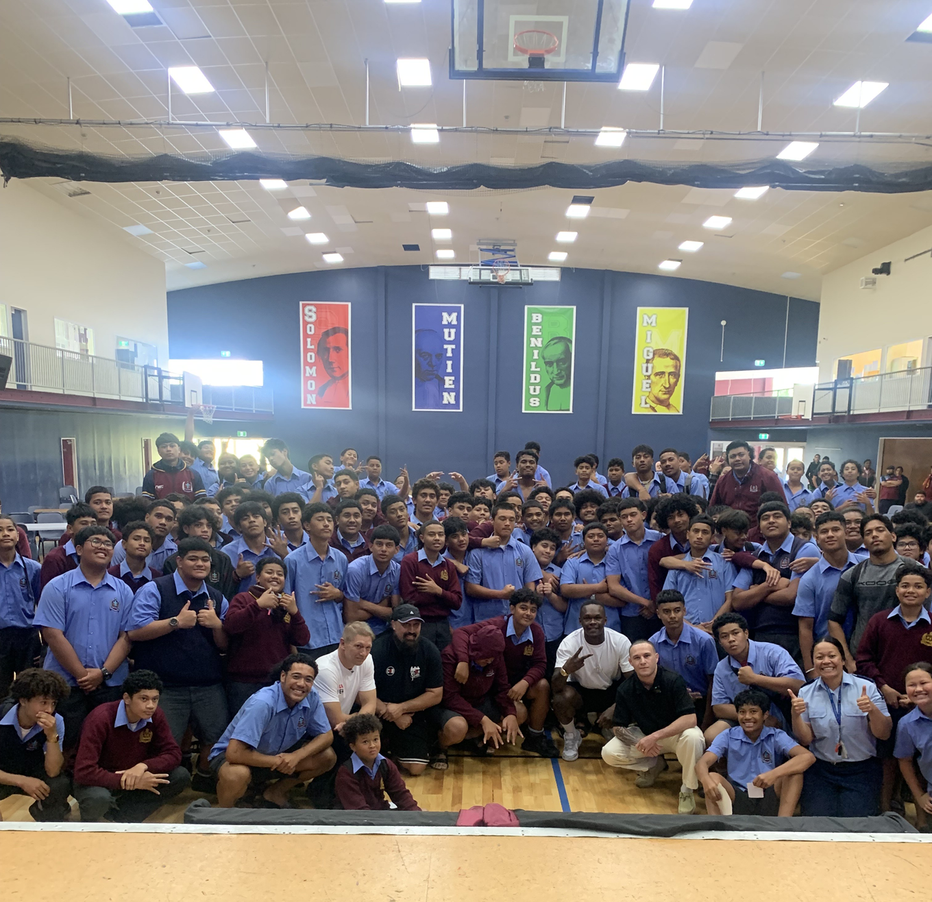 De La Salle School at a local fight gym.