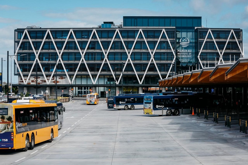 Manukau bus and train station. 