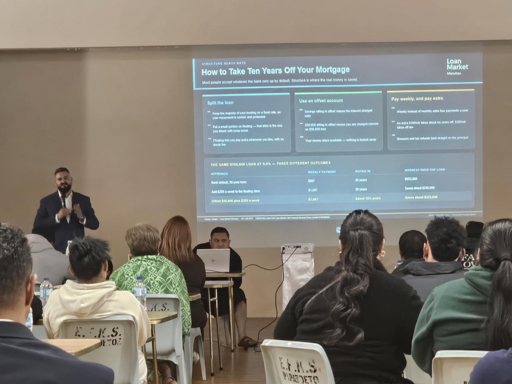A community session on home ownership. 