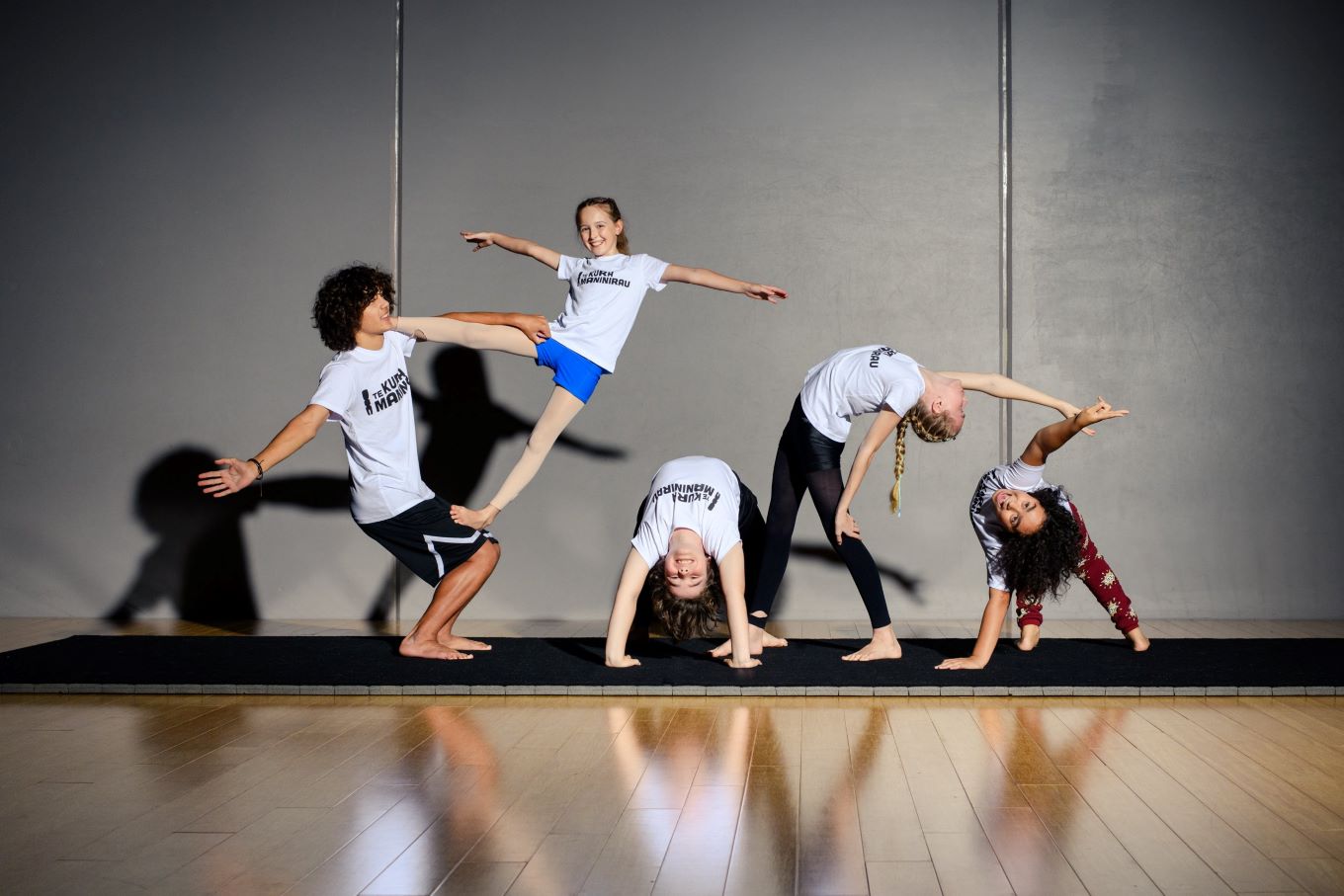 Young circus performance artists hone their skills at Te Kura Maninirau, The Dust Palace. Photo/Jinki Cambronero.