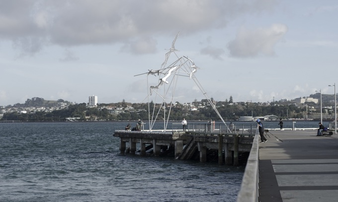 Albatross sculpture soars again