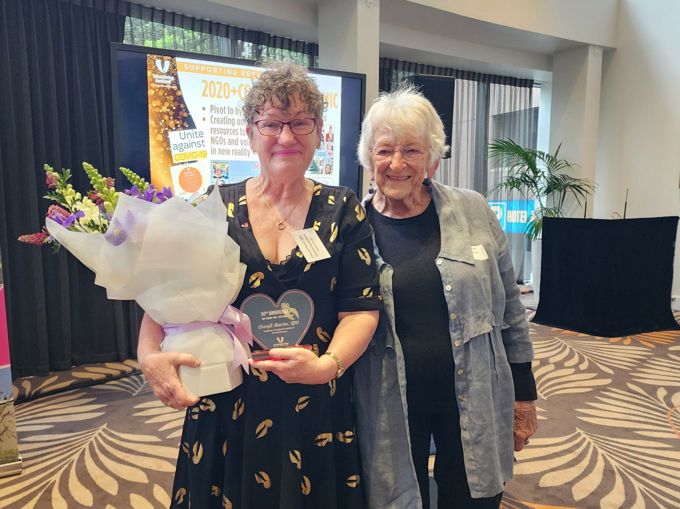 Cheryll Martin QSO Yvonne Dufaur MNZM Volunteering Auckland