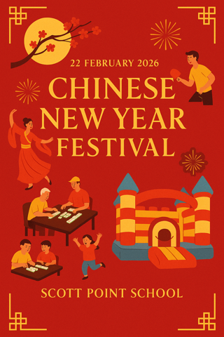 Chinese new year event tile. 