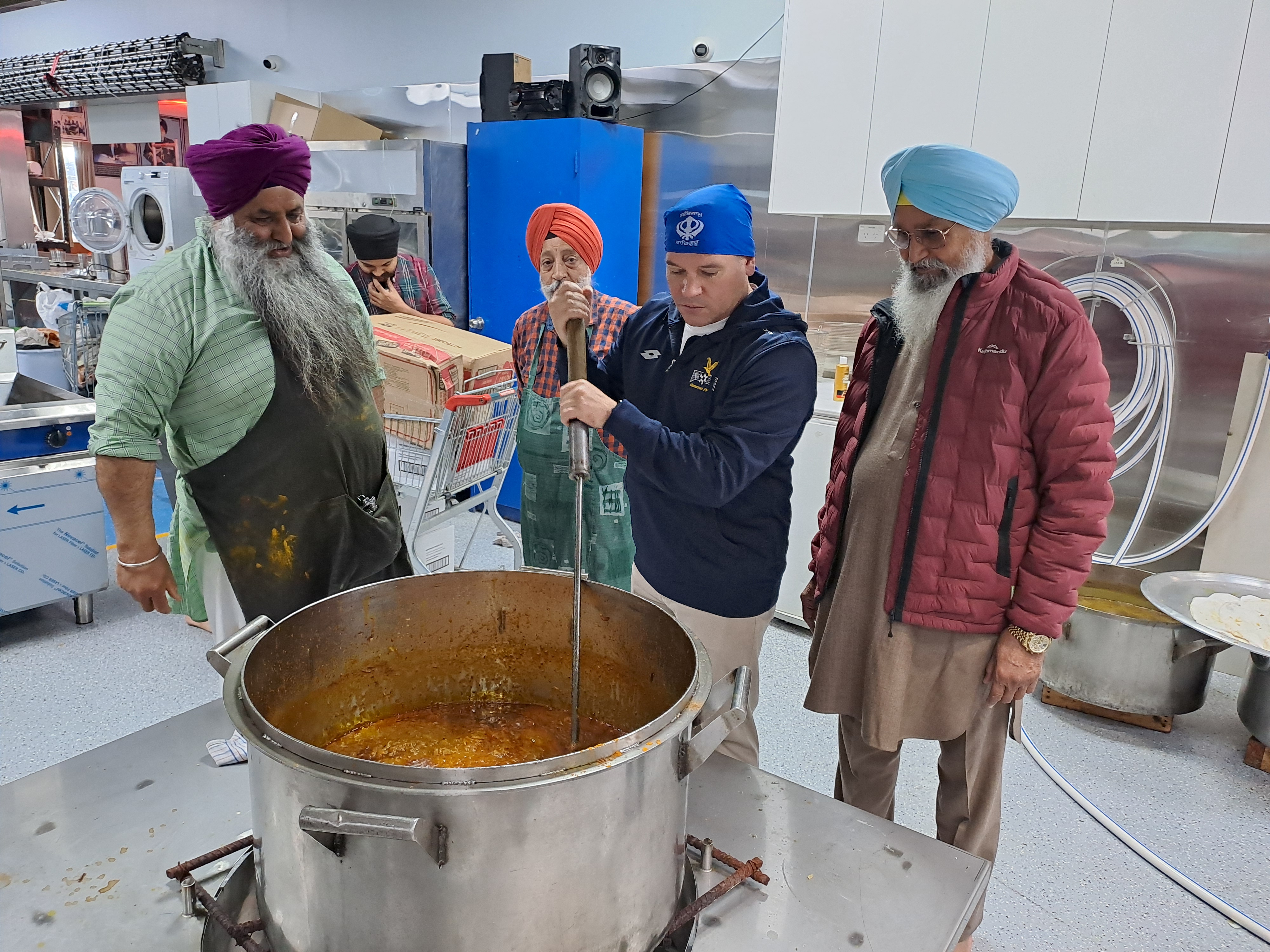 Community food kitchen.